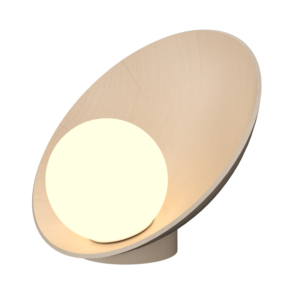 Oyster Table Lamp in Organic Cappuccino.