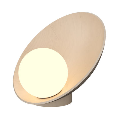 Oyster Table Lamp in Organic Cappuccino.
