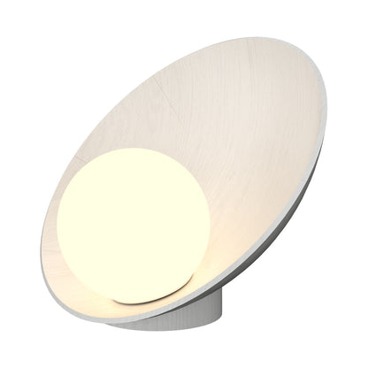 Oyster Table Lamp in Organic White.
