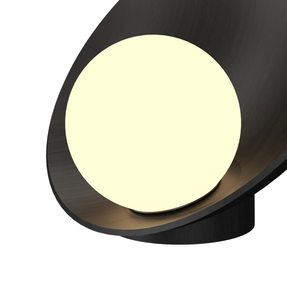 Oyster Table Lamp in Detail.
