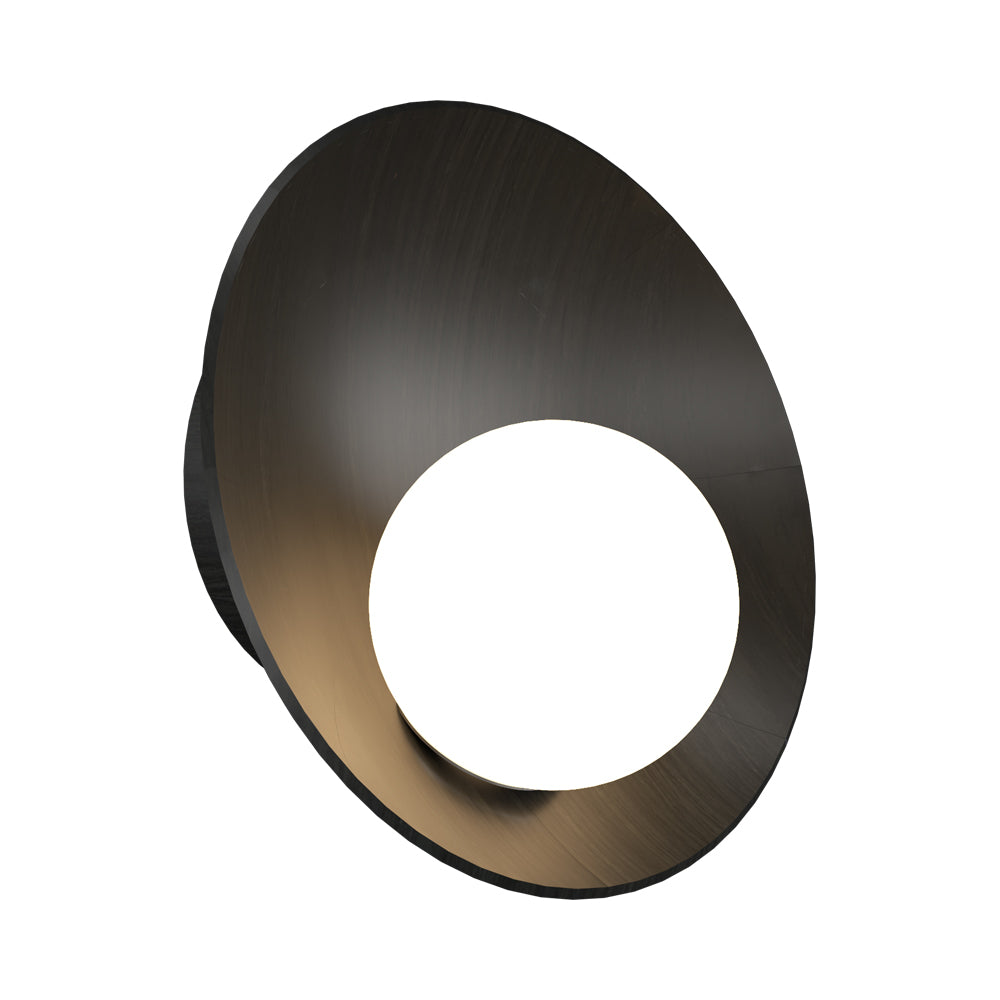 Oyster Wall Light in Charcoal (12.99-Inch).