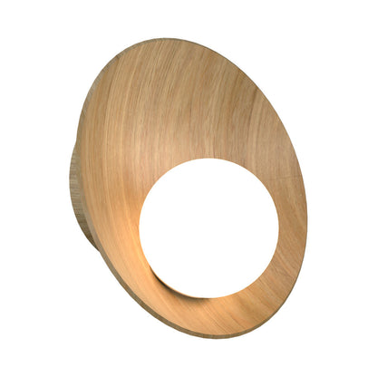 Oyster Wall Light in Louro Freijo (12.99-Inch).