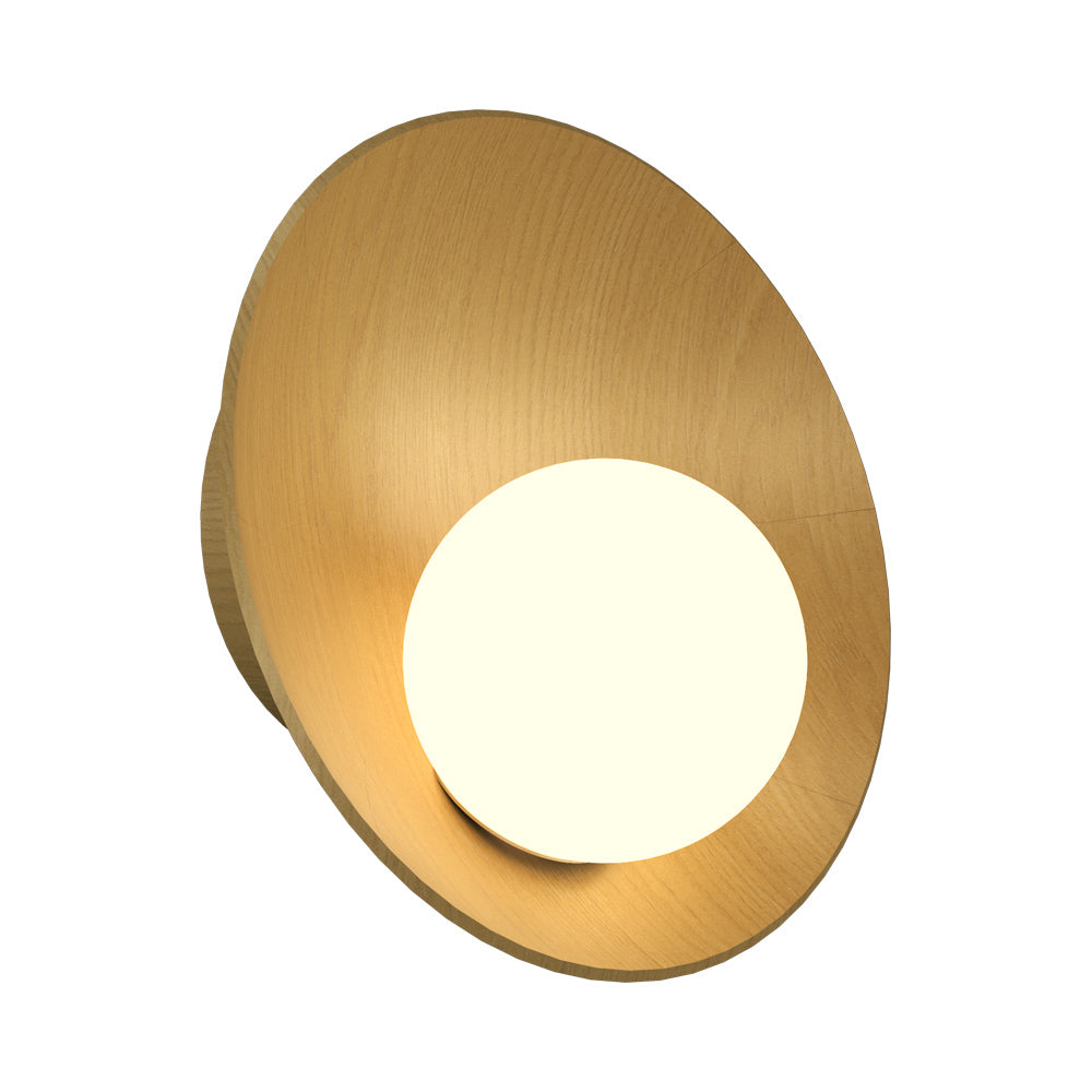 Oyster Wall Light in Organic Gold (12.99-Inch).