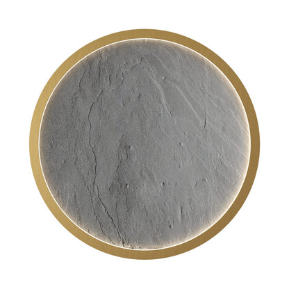 Petra 513 LED Flush Mount Ceiling Light in Organic Gold (14.17-Inch).