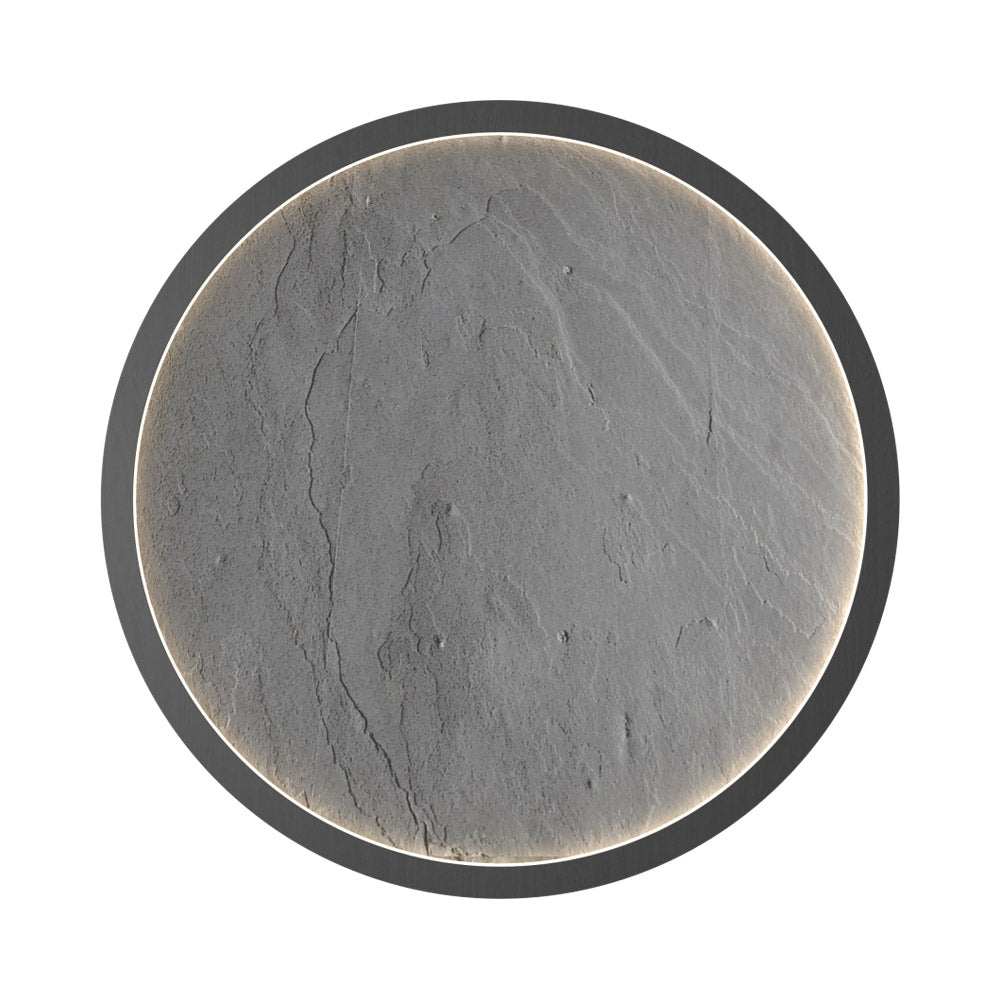 Petra 513 LED Flush Mount Ceiling Light in Organic Lead Grey (14.17-Inch).