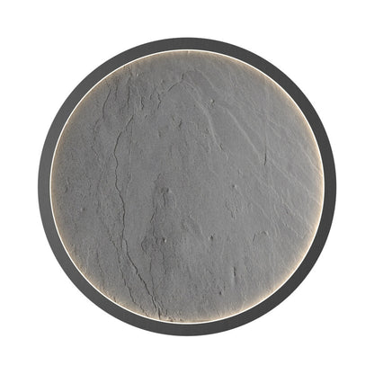 Petra 513 LED Flush Mount Ceiling Light in Organic Lead Grey (14.17-Inch).