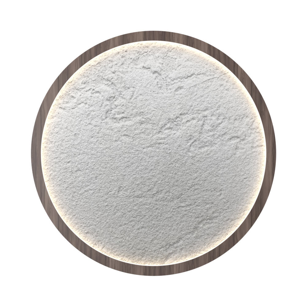 Petra Round LED Flush Mount Ceiling Light in American Walnut (14.17-Inch).
