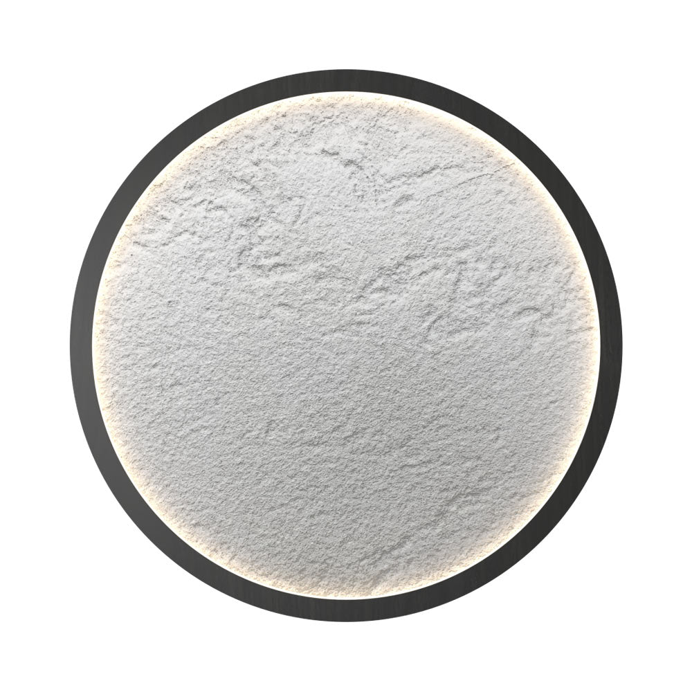 Petra Round LED Flush Mount Ceiling Light in Charcoal (14.17-Inch).