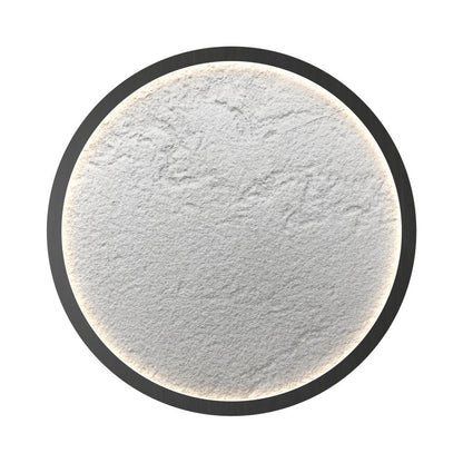 Petra Round LED Flush Mount Ceiling Light in Charcoal (14.17-Inch).