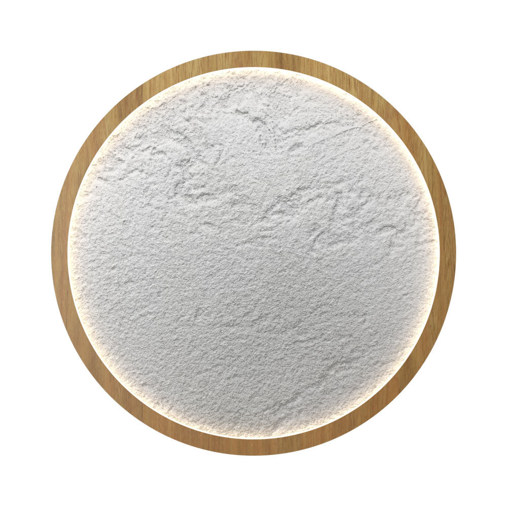 Petra Round LED Flush Mount Ceiling Light in Louro Freijo (14.17-Inch).