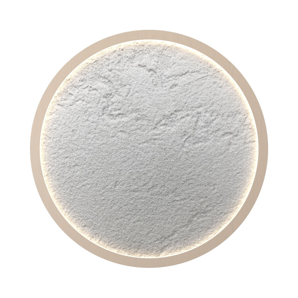 Petra Round LED Flush Mount Ceiling Light in Organic Cappuccino (14.17-Inch).