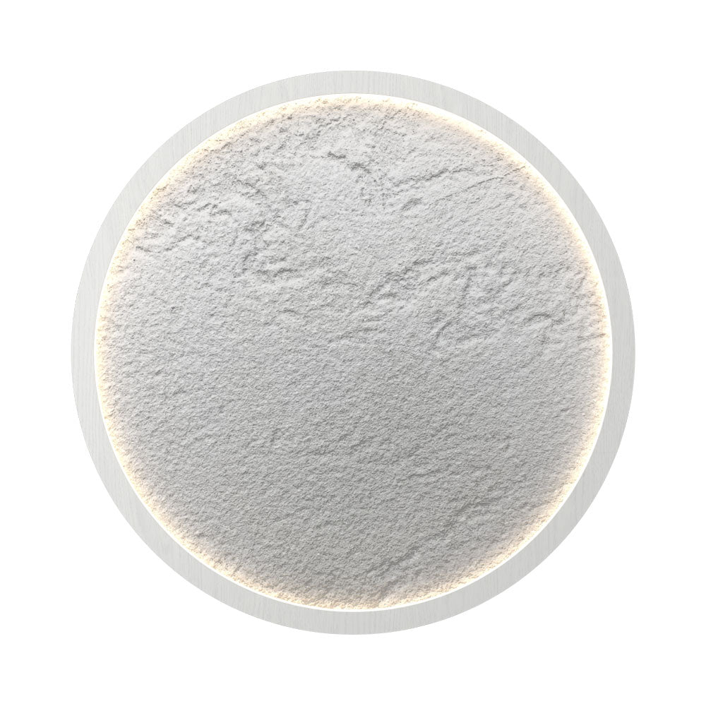 Petra Round LED Flush Mount Ceiling Light in Organic White (14.17-Inch).