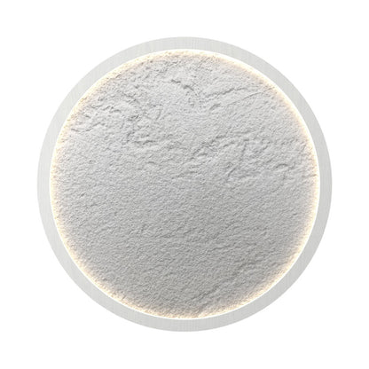 Petra Round LED Flush Mount Ceiling Light in Organic White (14.17-Inch).