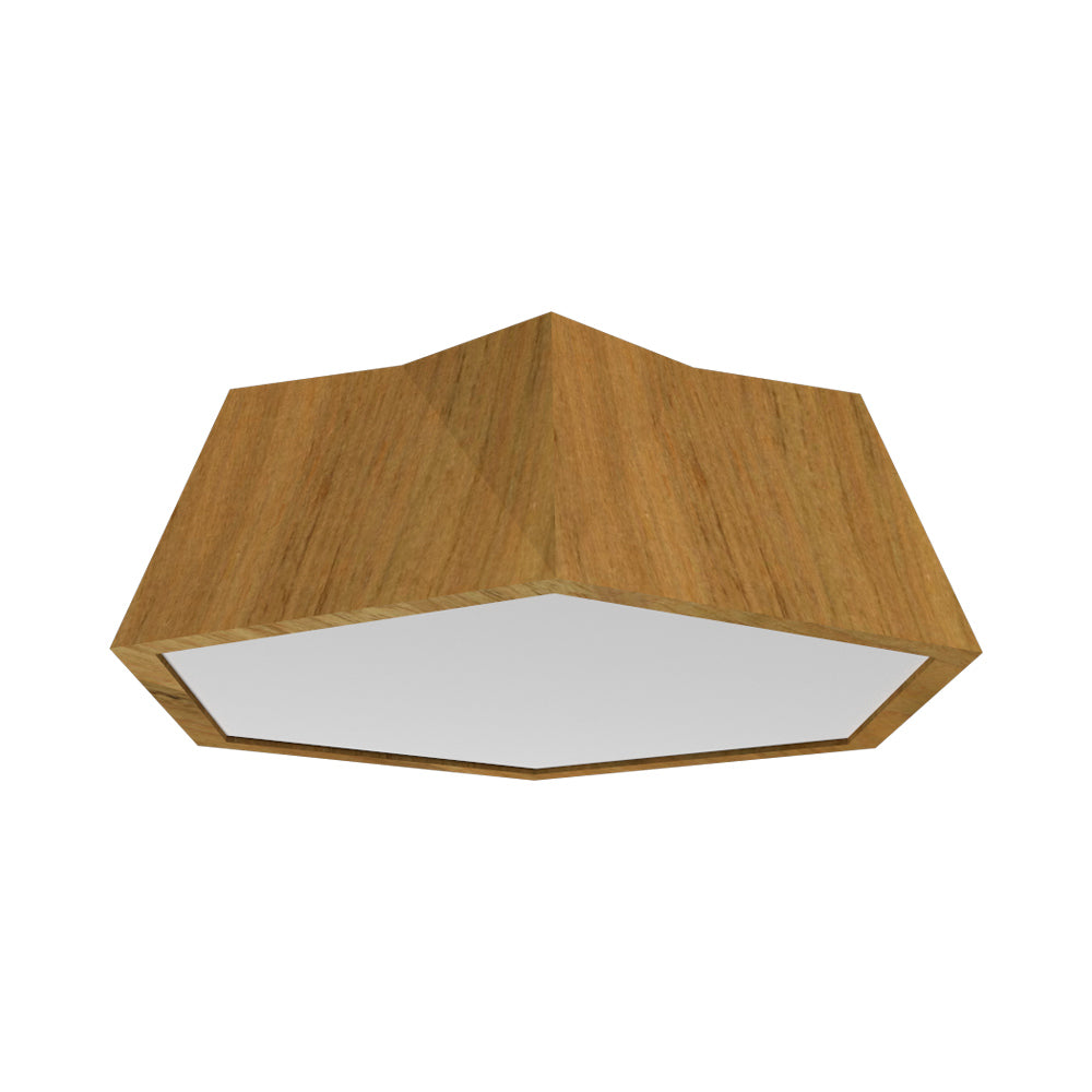 Physalis 5063 LED Flush Mount Ceiling Light in Louro Freijo.