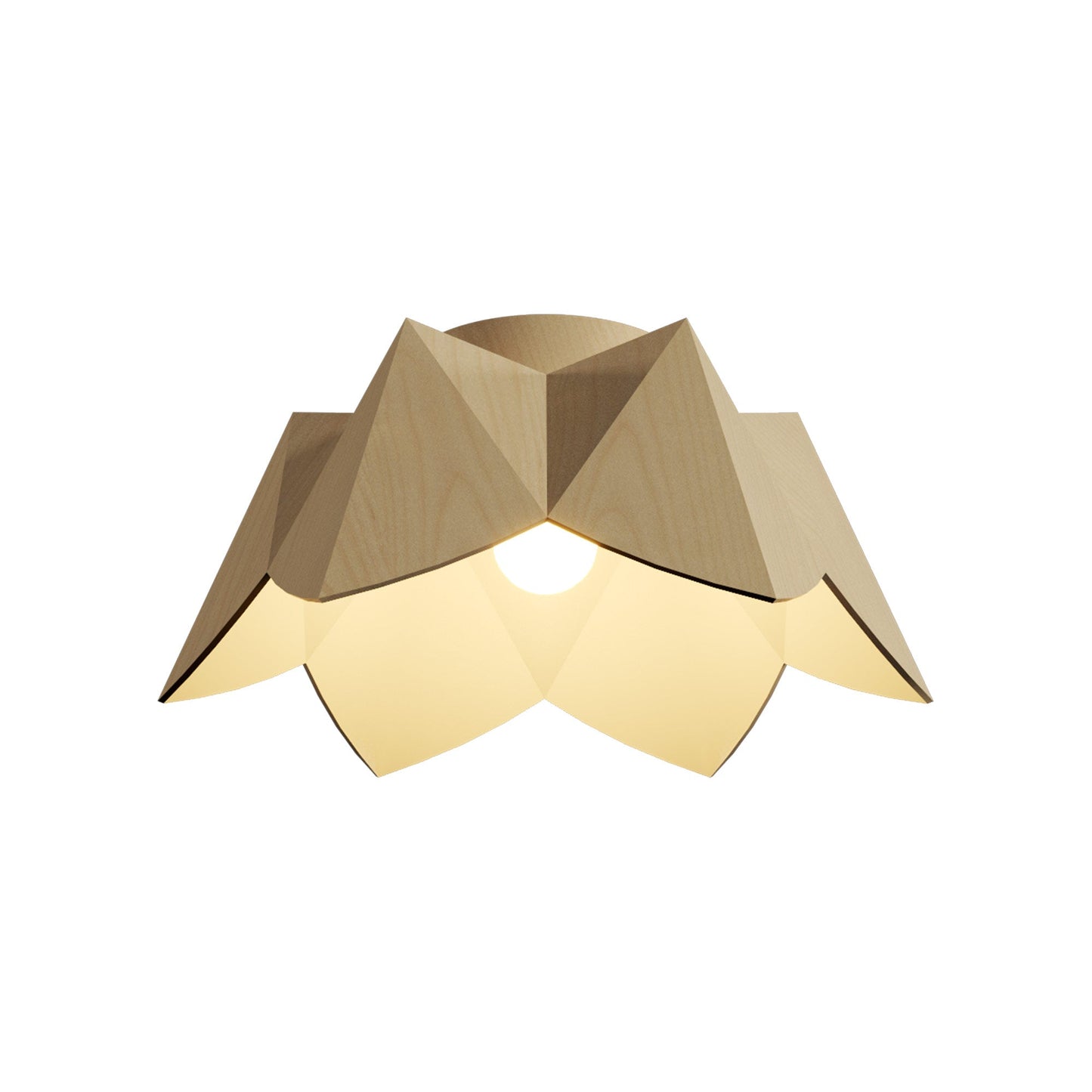 Physalis Flush Mount Ceiling Light in Maple (Small).