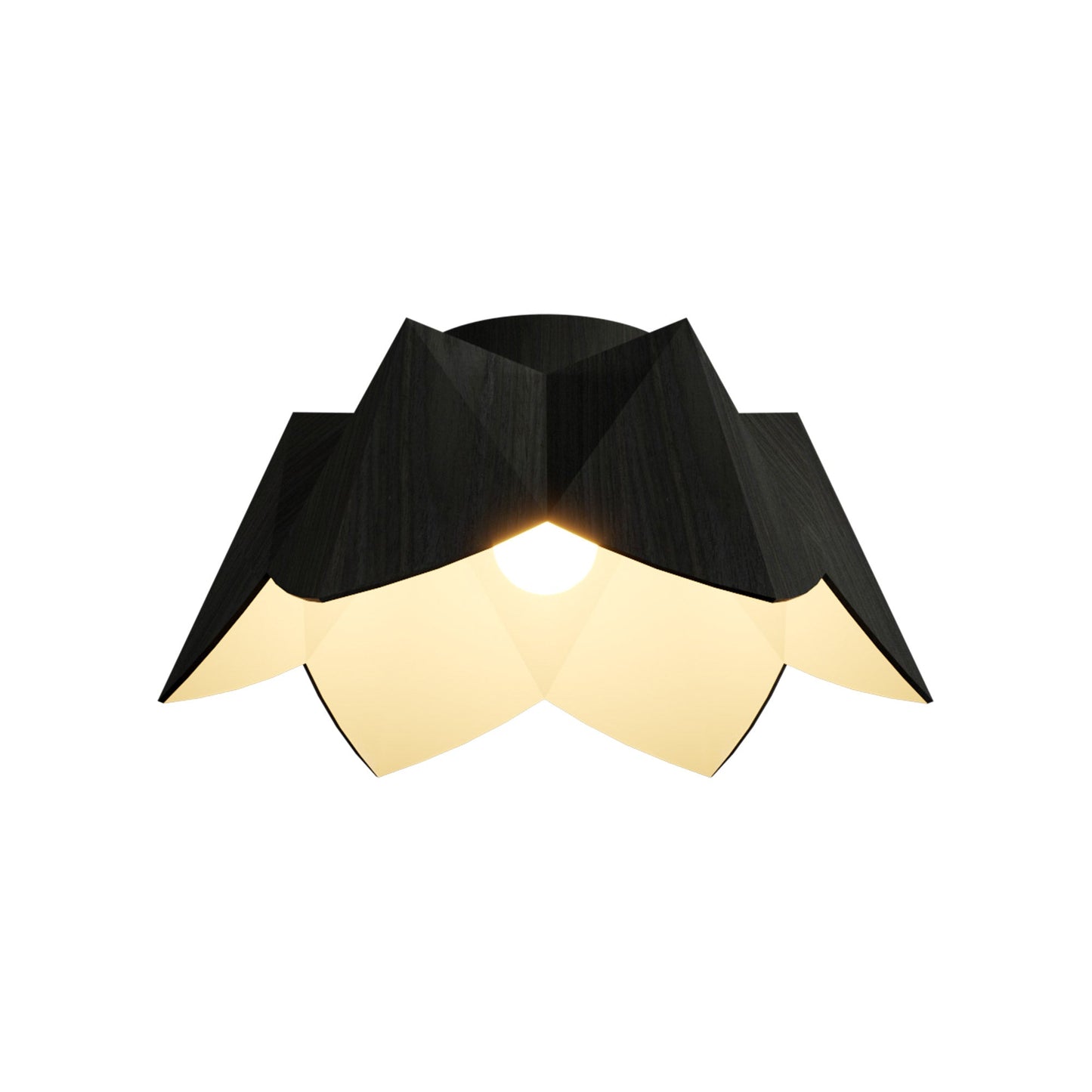 Physalis Flush Mount Ceiling Light in Charcoal (Small).