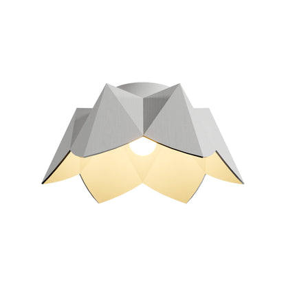 Physalis Flush Mount Ceiling Light in Organic White (Small).