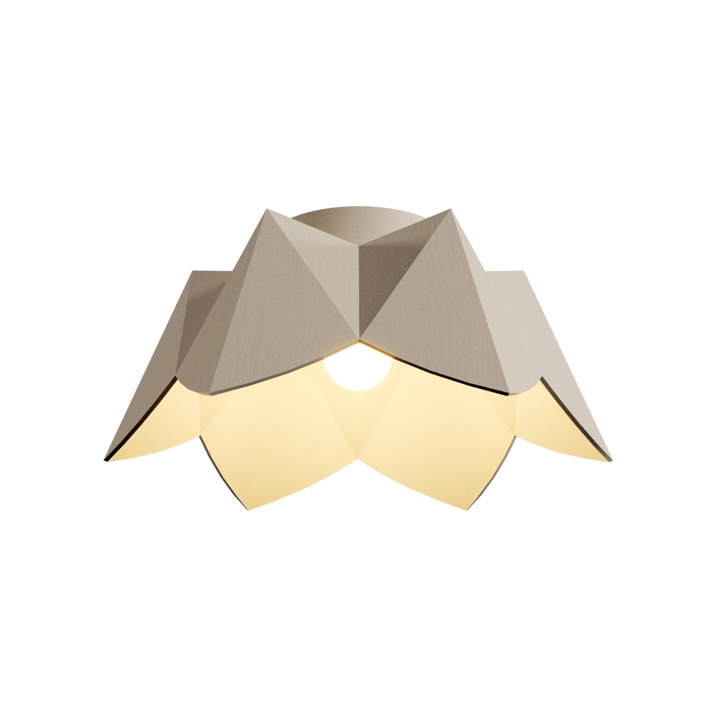 Physalis Flush Mount Ceiling Light in Organic Cappuccino (Small).