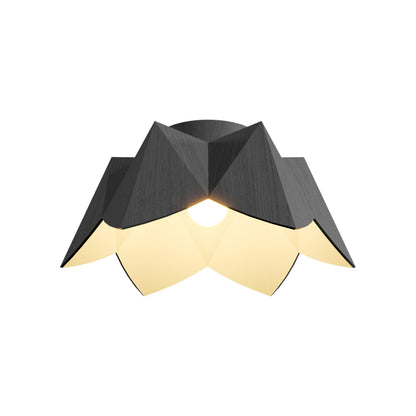 Physalis Flush Mount Ceiling Light in Organic Lead Grey (Small).