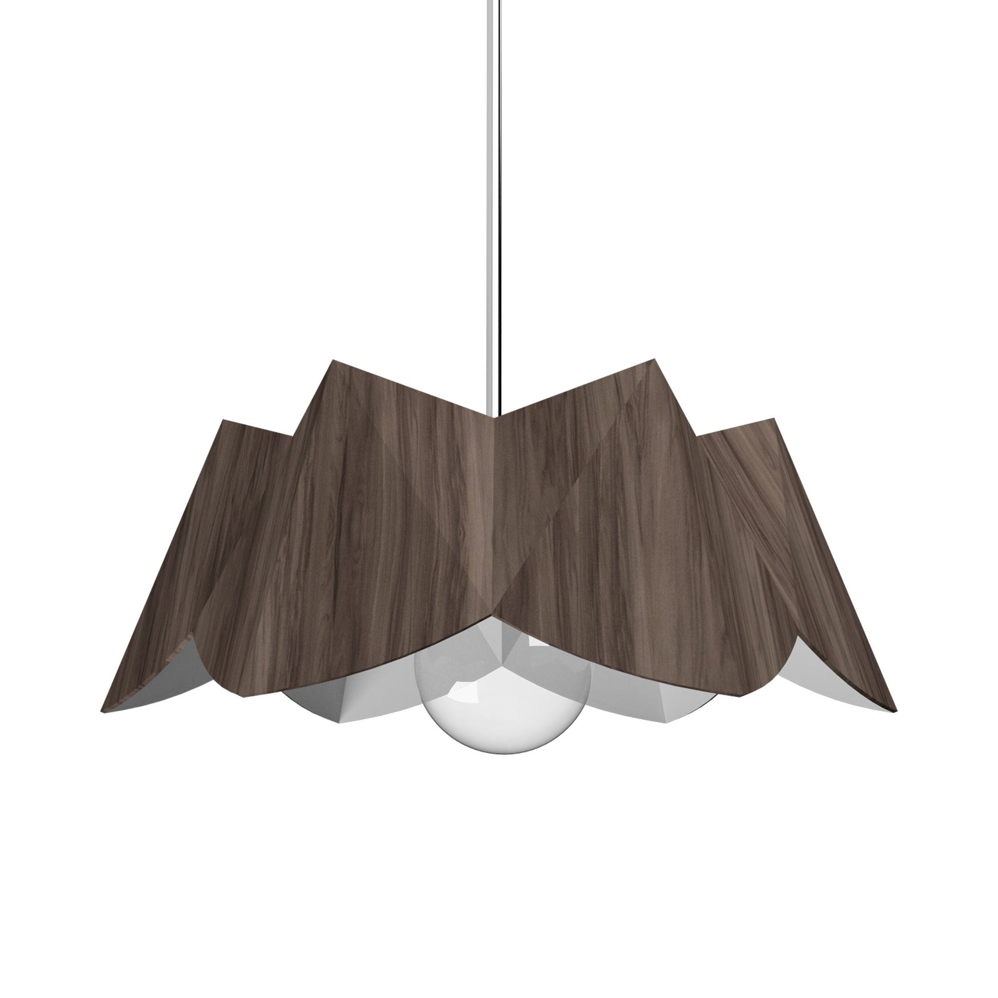 Physalis Pendant Light in American Walnut (Small).