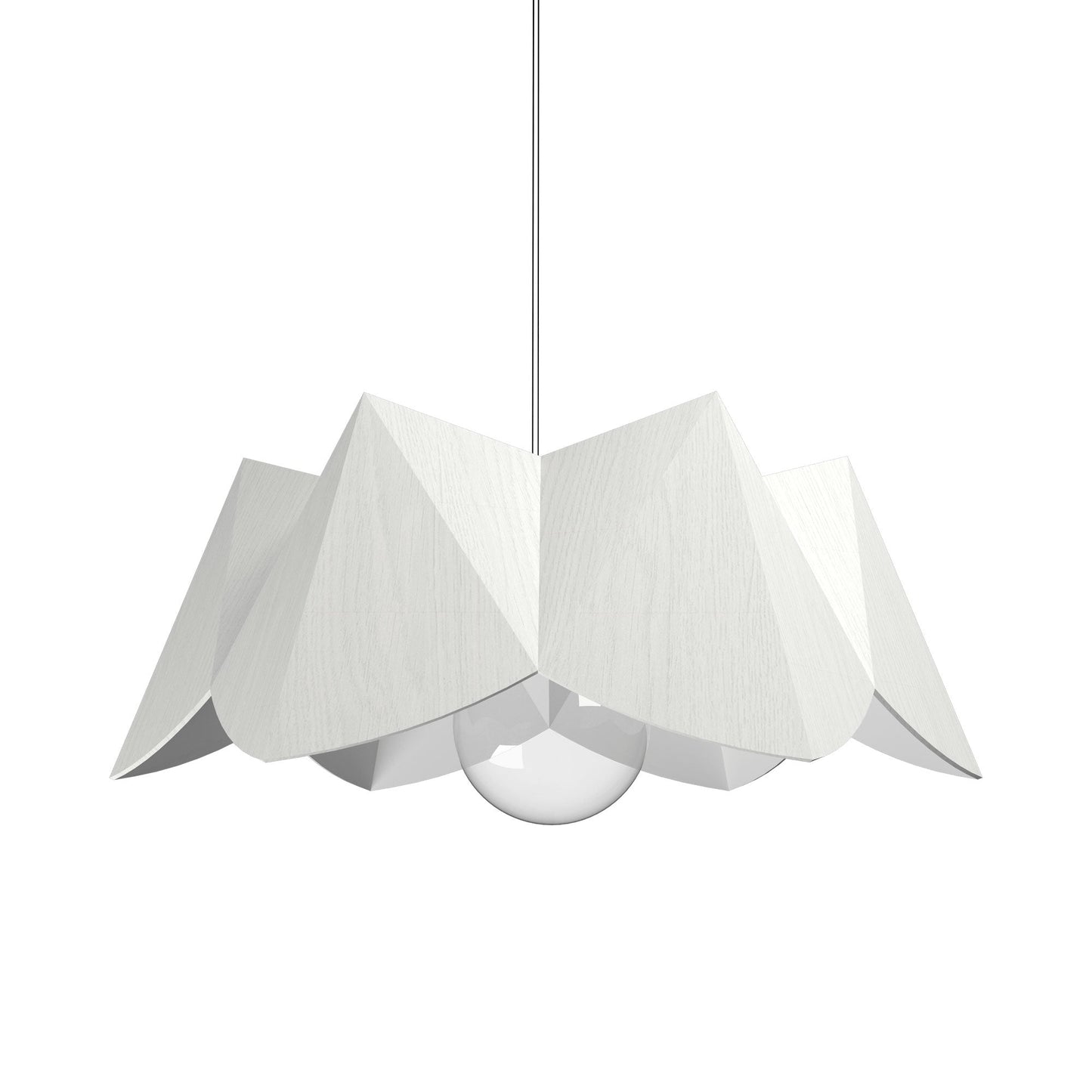 Physalis Pendant Light in Organic White (Small).