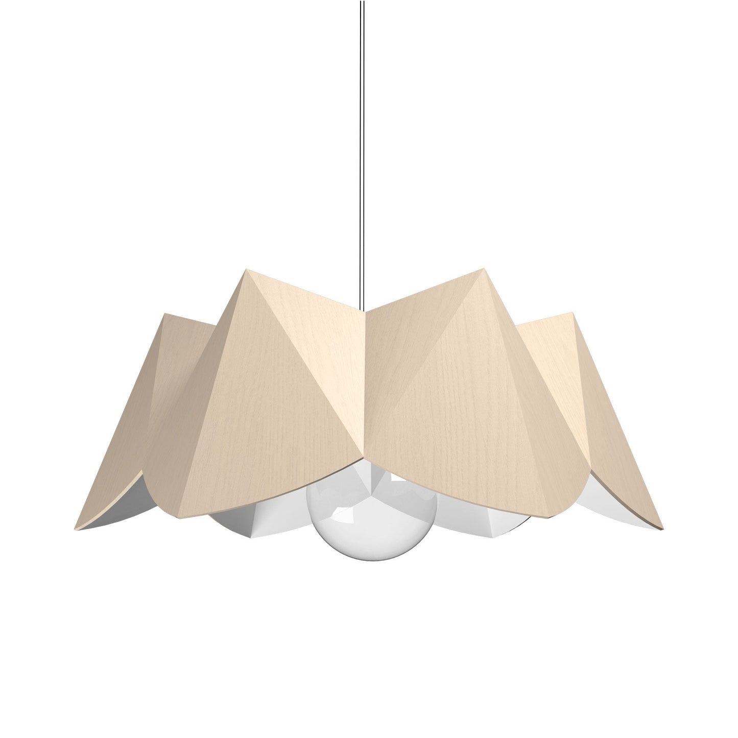 Physalis Pendant Light in Organic Cappuccino (Small).