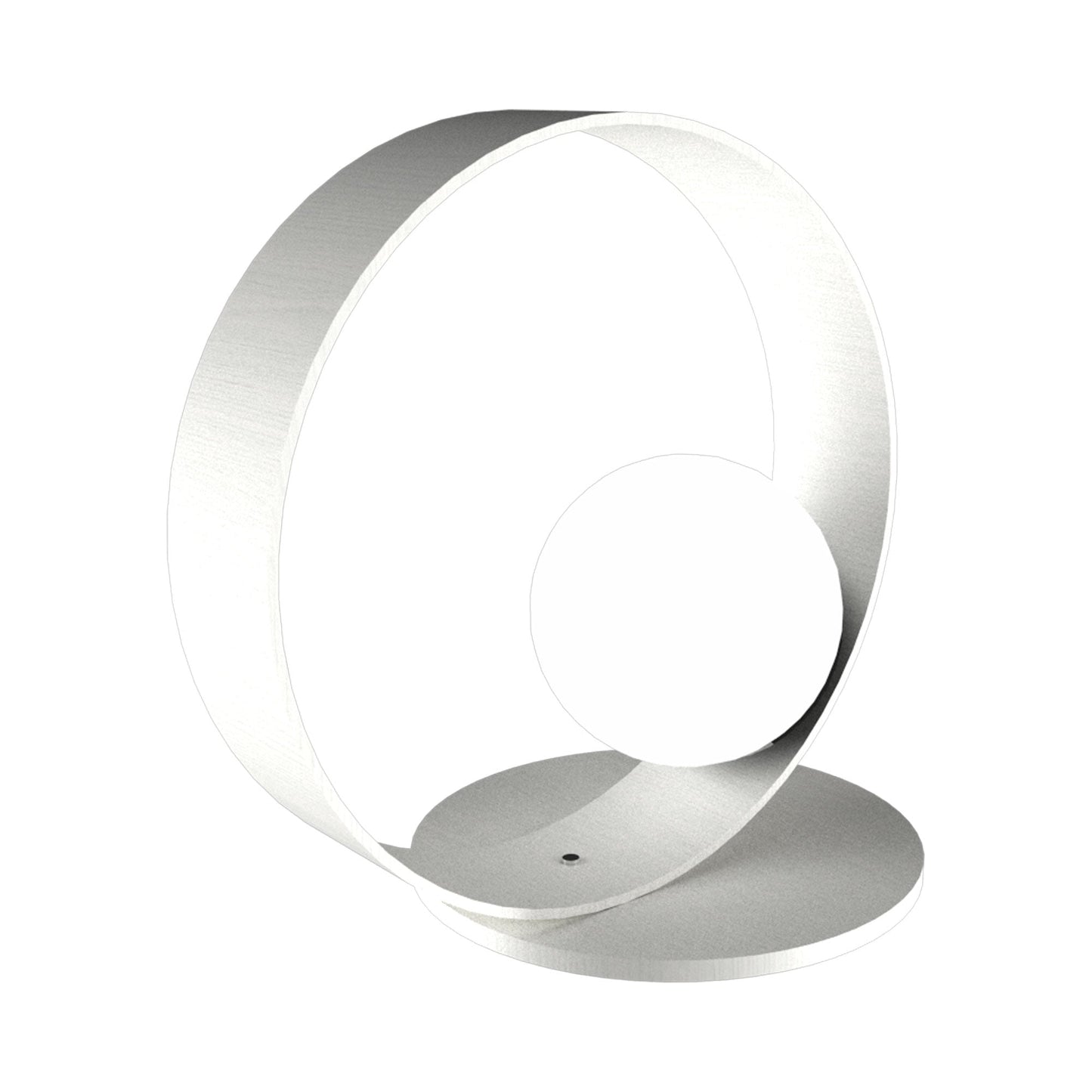 Sfera 141 Hoop Table Lamp in Organic White.