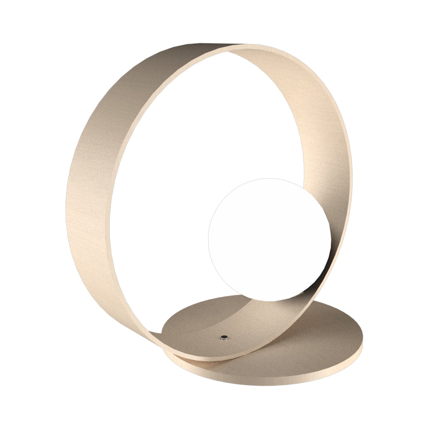Sfera 141 Hoop Table Lamp in Organic Cappuccino.
