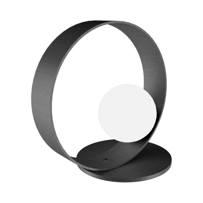 Sfera 141 Hoop Table Lamp in Organic Lead Grey.