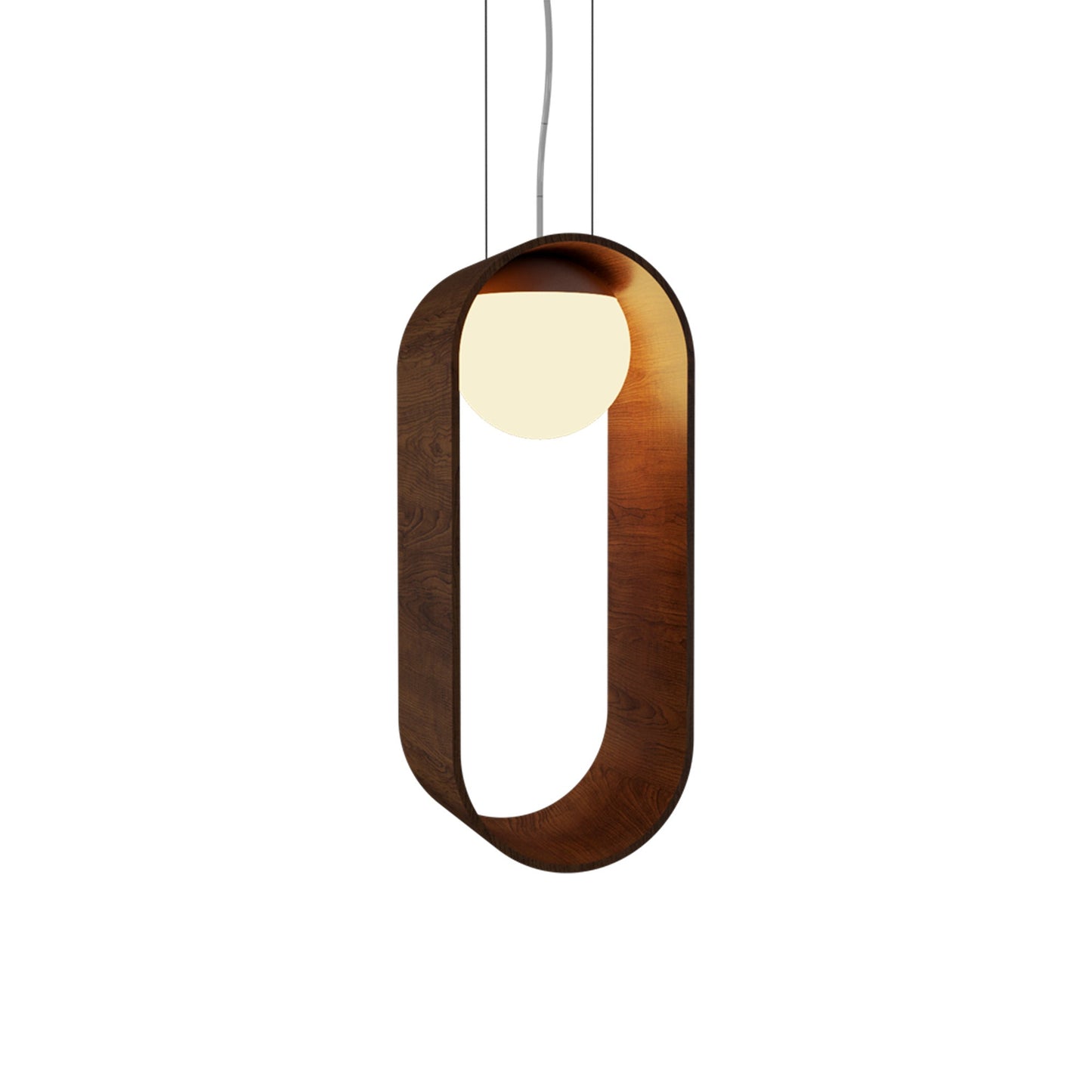 Sfera 1466 Pendant Light in Imbuia.