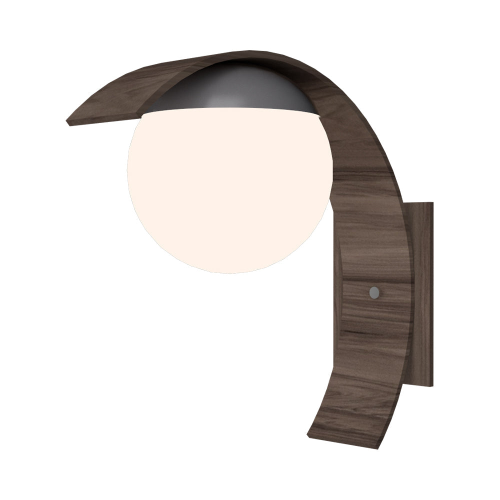 Sfera 416 Wall Light in American Walnut.