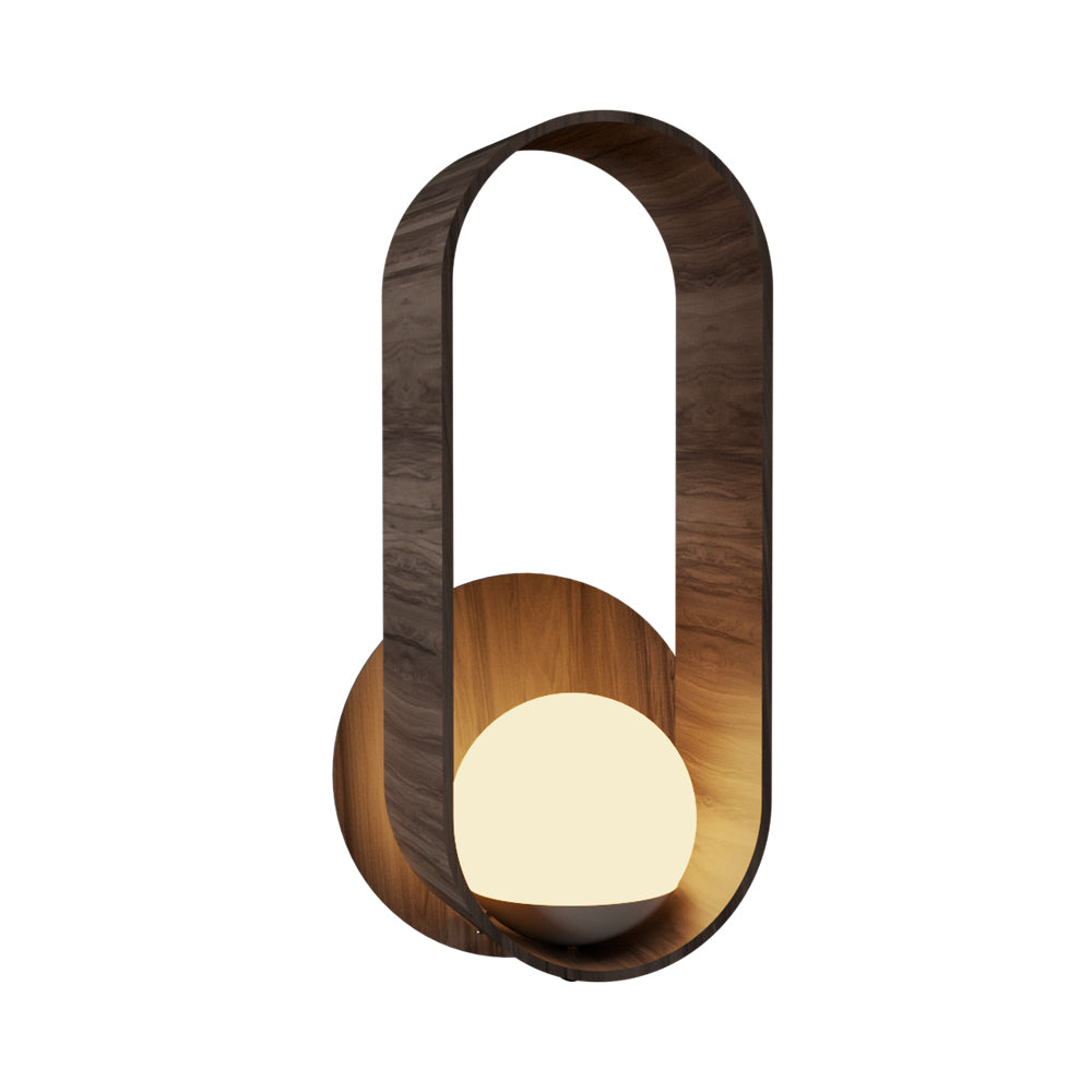 Sfera 4191 Wall Light in American Walnut.