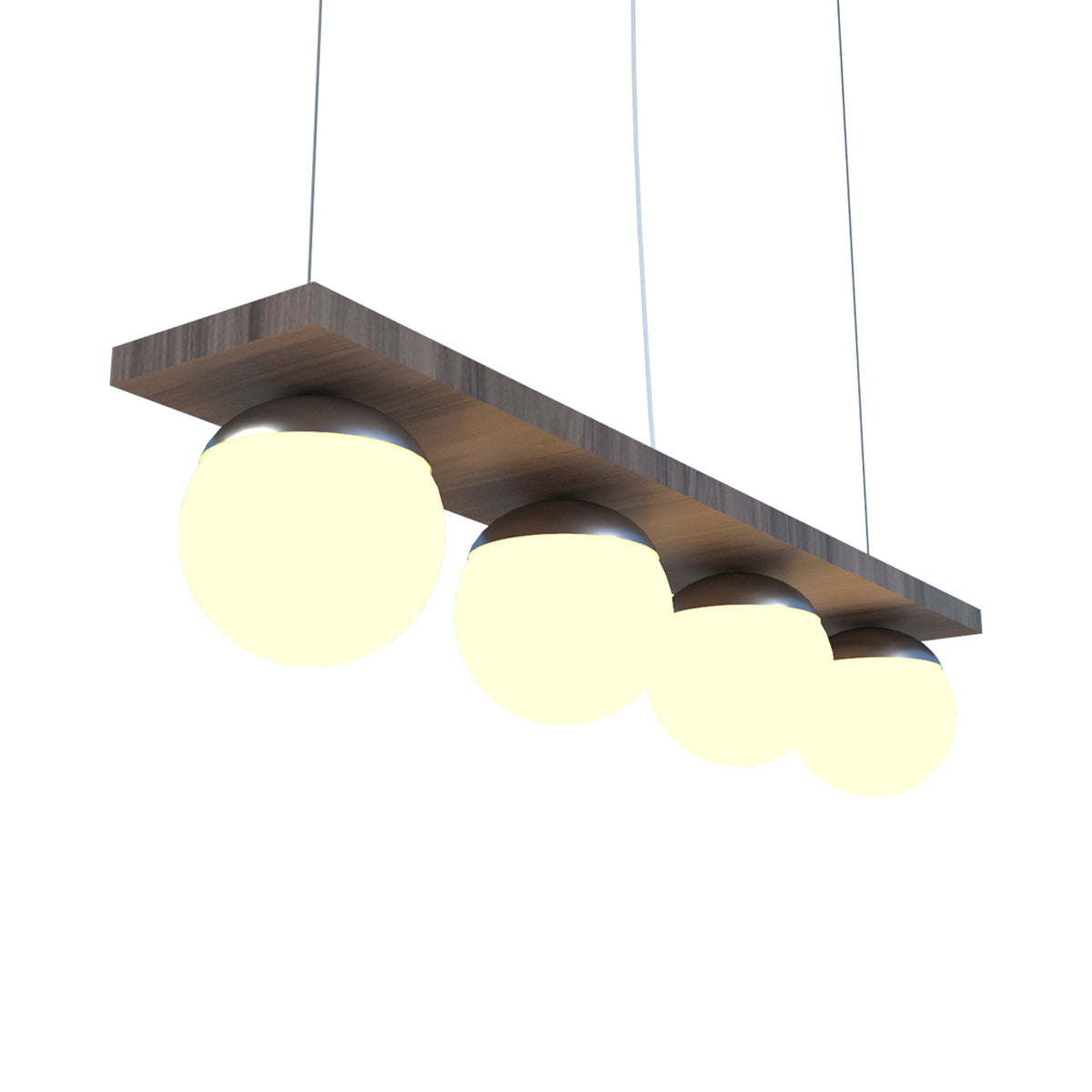 Sfera 623 Pendant Light in American Walnut.