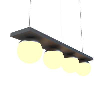 Sfera 623 Pendant Light in Organic Lead Grey.