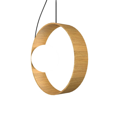 Sfera Hoop Pendant Light in Louro Freijó.