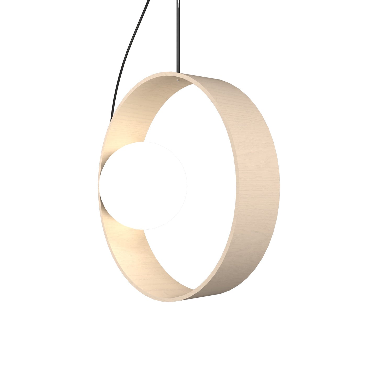 Sfera Hoop Pendant Light in Organic Cappuccino.
