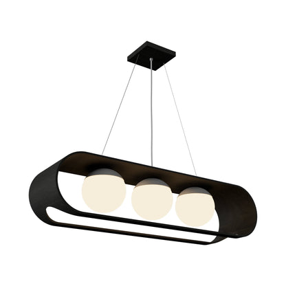 Sfera Linear Pendant Light in Charcoal.
