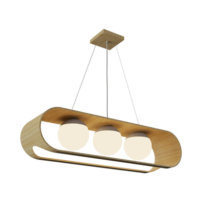 Sfera Linear Pendant Light in Sand.