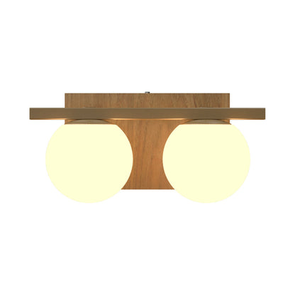 Sfera Multi Light Wall Light in Louro Freijo (2-Light).