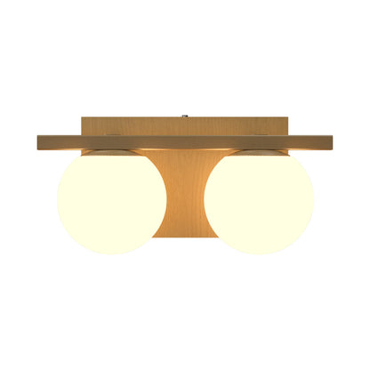Sfera Multi Light Wall Light in Organic Gold (2-Light).