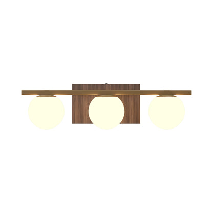 Sfera Multi Light Wall Light in American Walnut (3-Light).