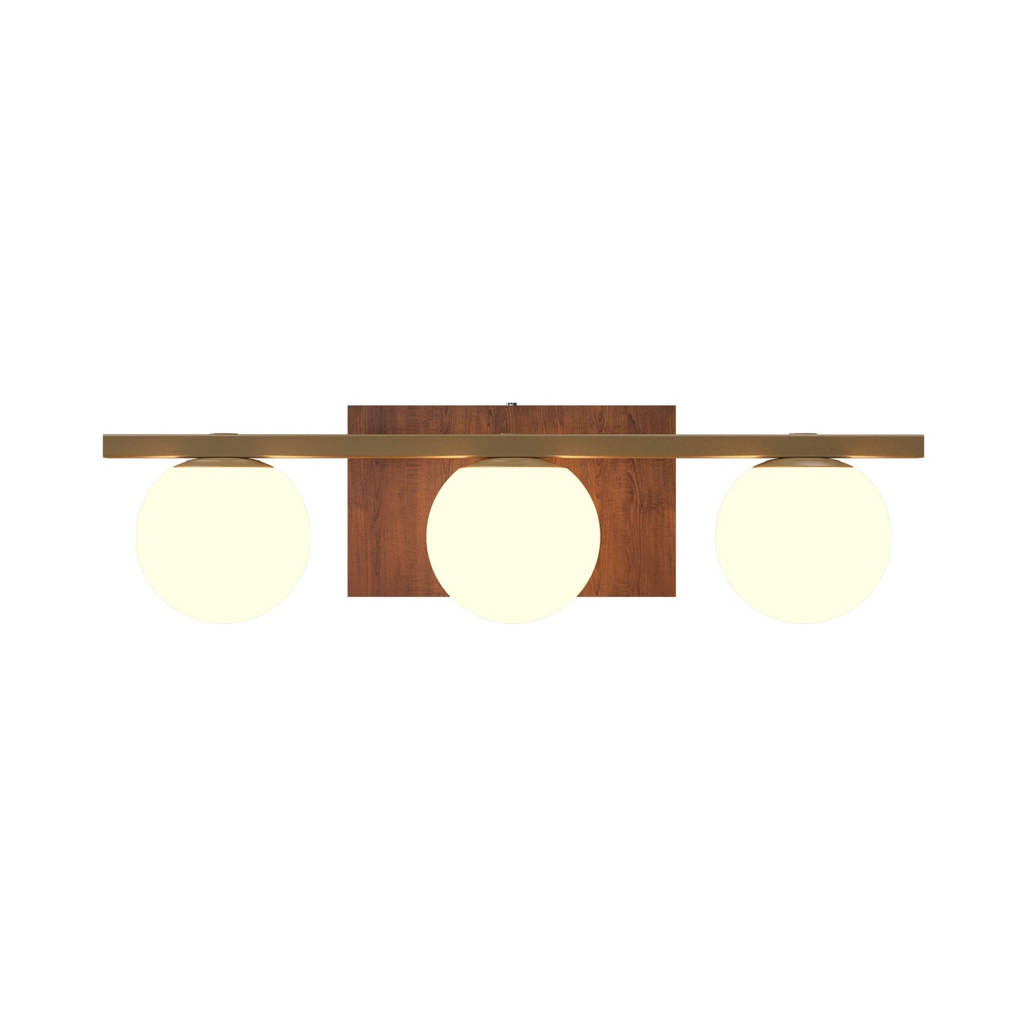 Sfera Multi Light Wall Light in Imbuia (3-Light).