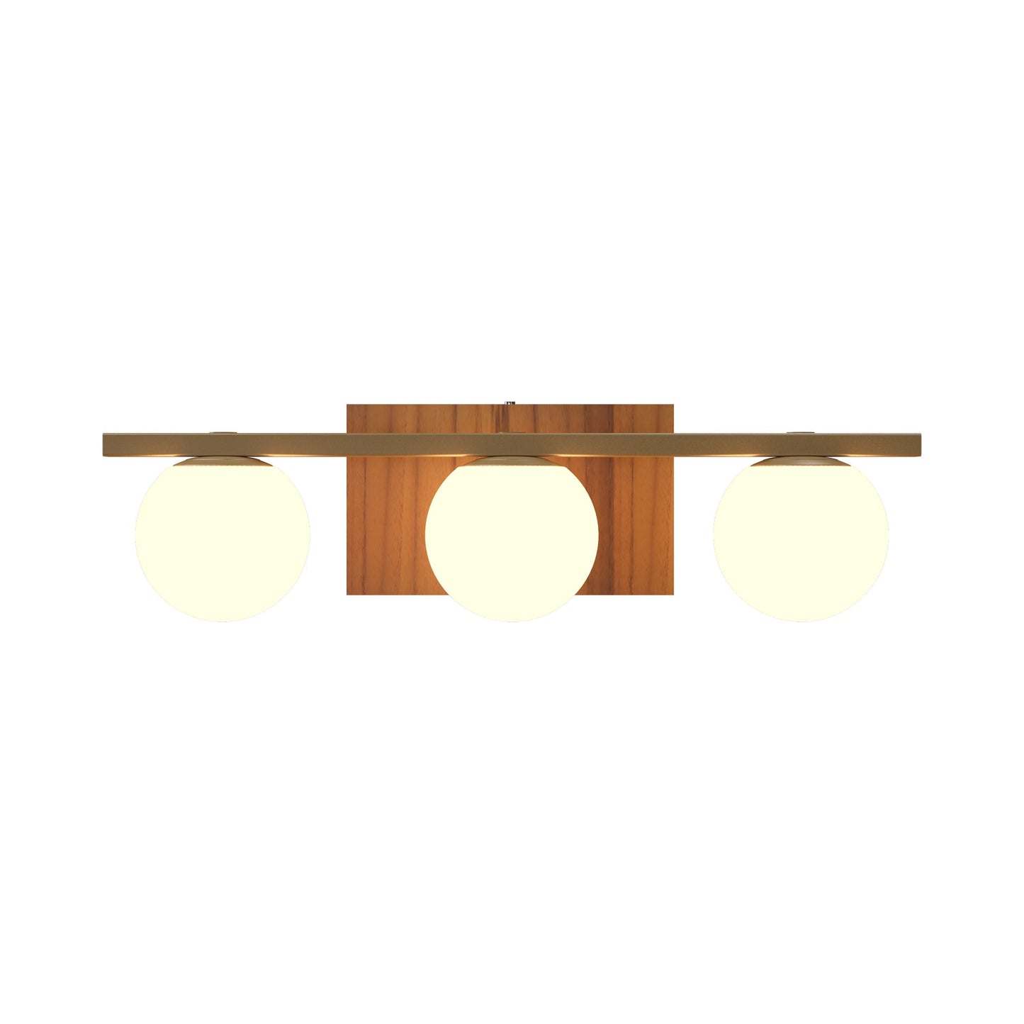 Sfera Multi Light Wall Light in Teak (3-Light).