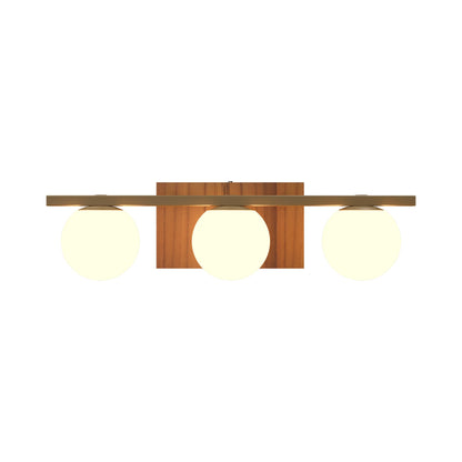 Sfera Multi Light Wall Light in Teak (3-Light).