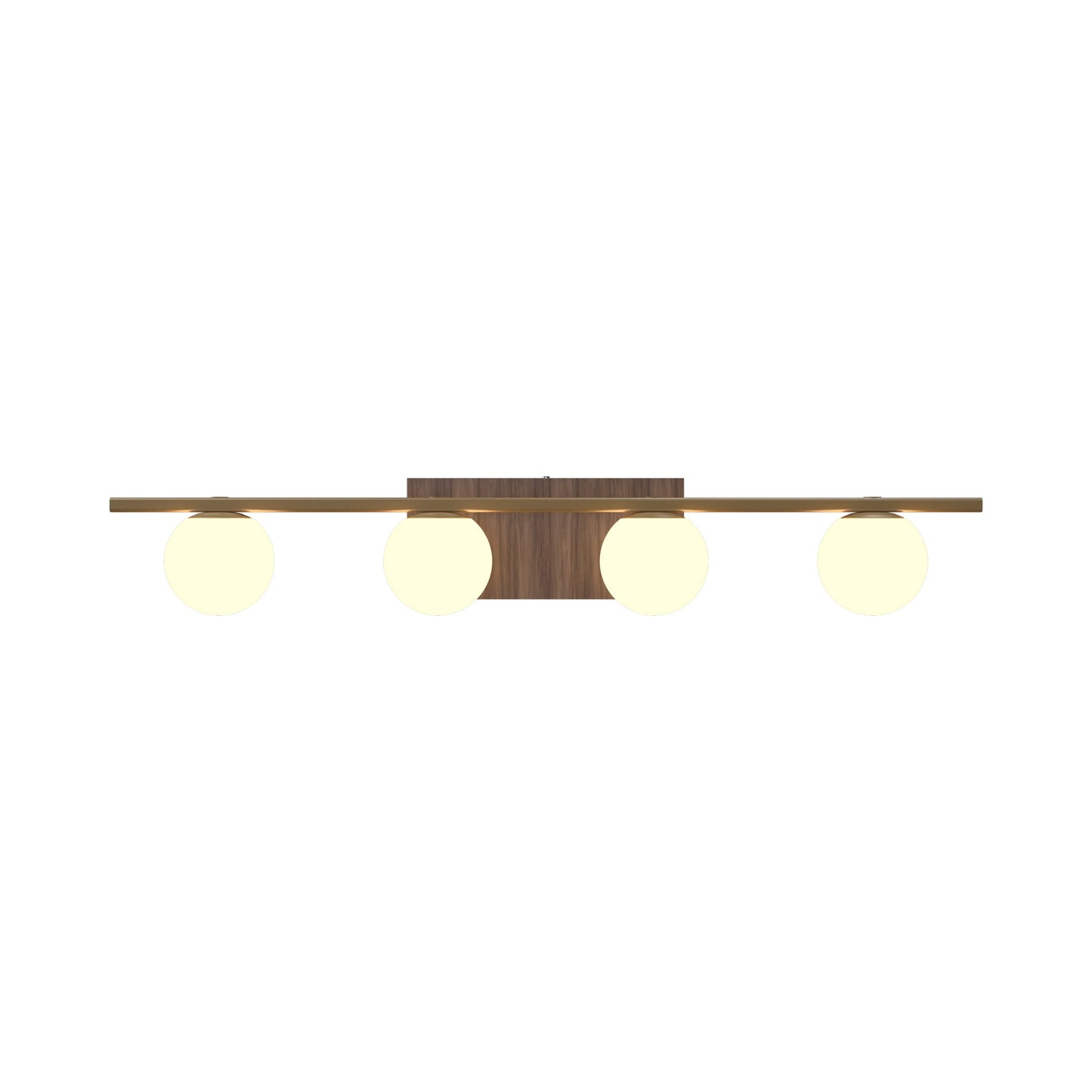 Sfera Multi Light Wall Light in American Walnut (4-Light).