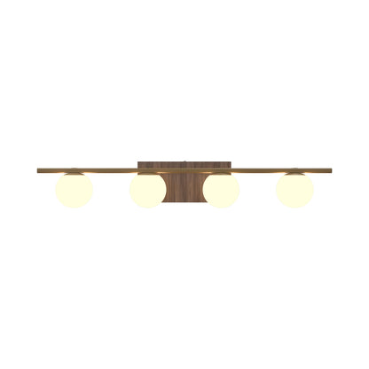 Sfera Multi Light Wall Light in American Walnut (4-Light).