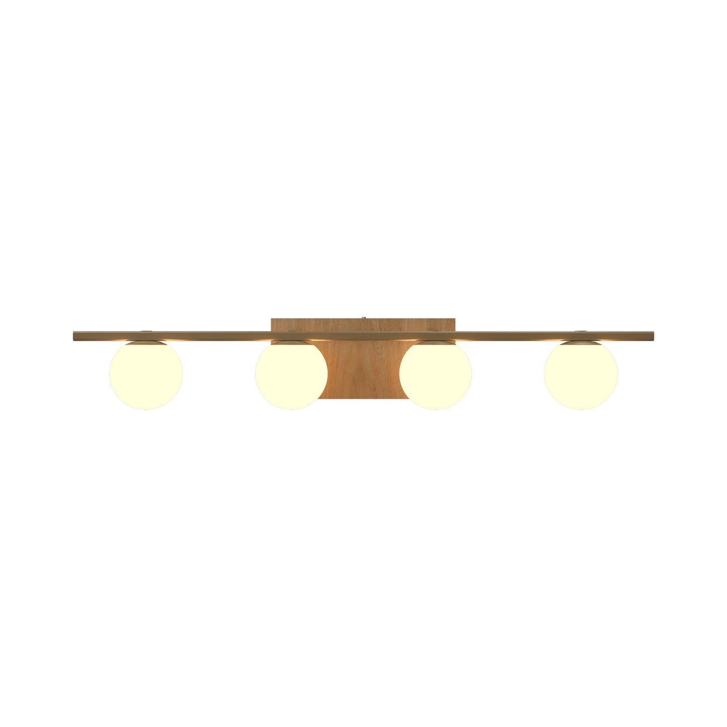 Sfera Multi Light Wall Light in Louro Freijo (4-Light).