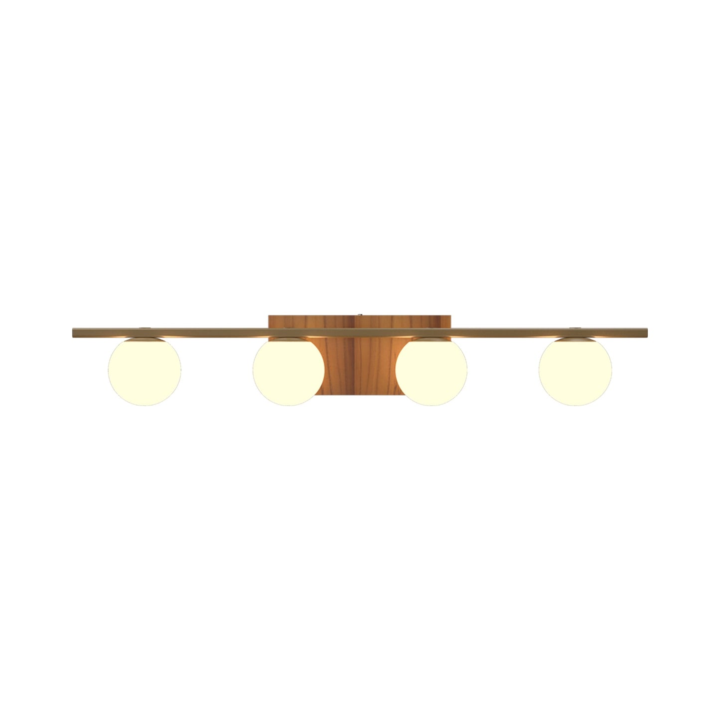 Sfera Multi Light Wall Light in Teak (4-Light).