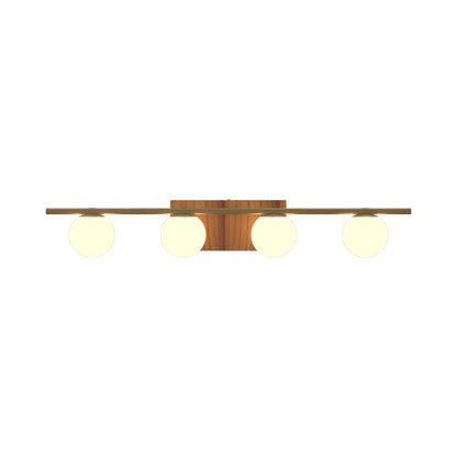 Sfera Multi Light Wall Light in Teak (4-Light).