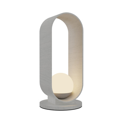 Sfera Table Lamp in Organic White.